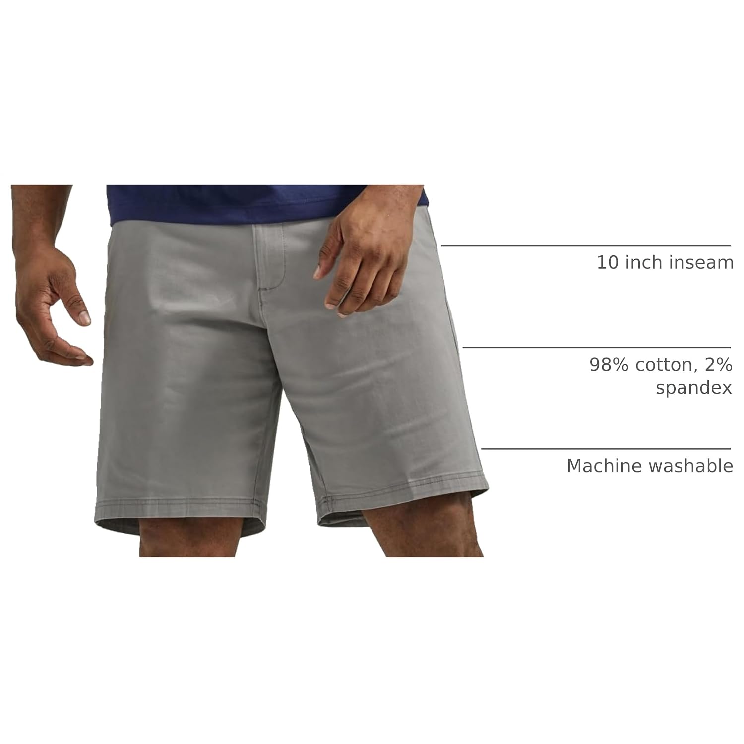 Lee Men’S Big & Tall Extreme Motion Flat Front Short