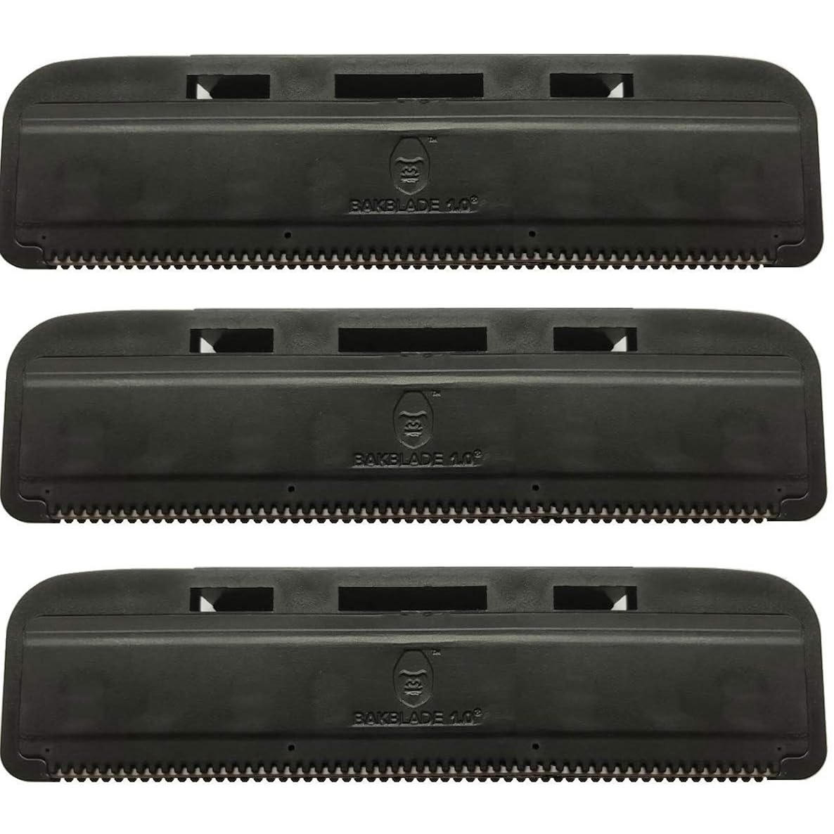 baKblade 1.0 Back Hair and Body Shaver Refill Replacement Cartridges. 4 Inch Extra-Wide Wet or Dry Disposable Razor Blades (3 Razors Included)