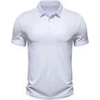 Men'S Polo Shirts Summer Short Sleeve Golf Shirt For Men 3 Button Collar T-Shirt Dry Fit Casual Work Athletic Tee Shirts