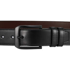 Beltox Fine Men’S Casual Leather Jeans Belts 1 1/2” Wide 4Mm Thick Alloy Prong Buckle Work Dress Belt For Men