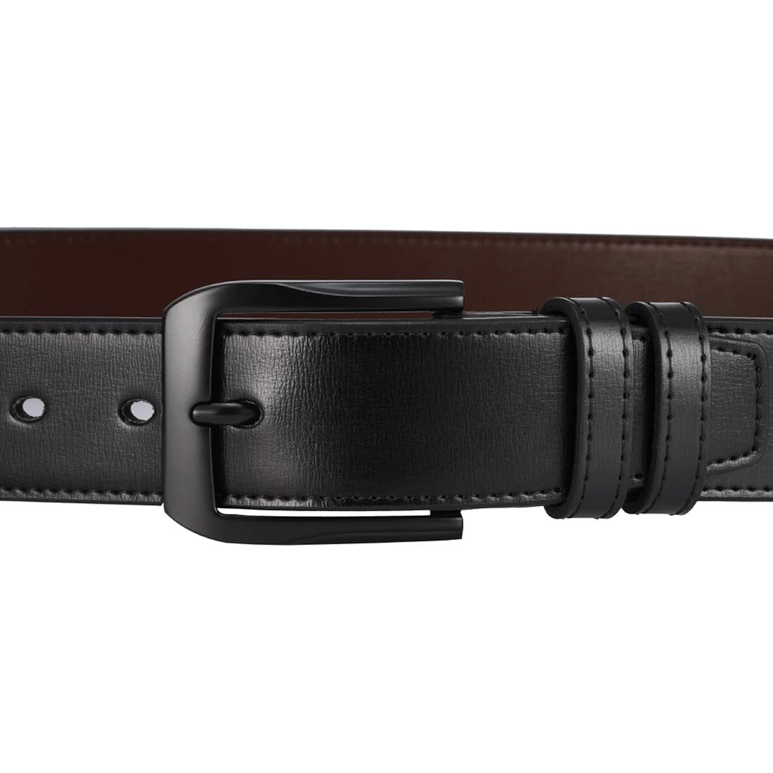 Beltox Fine Men’S Casual Leather Jeans Belts 1 1/2” Wide 4Mm Thick Alloy Prong Buckle Work Dress Belt For Men