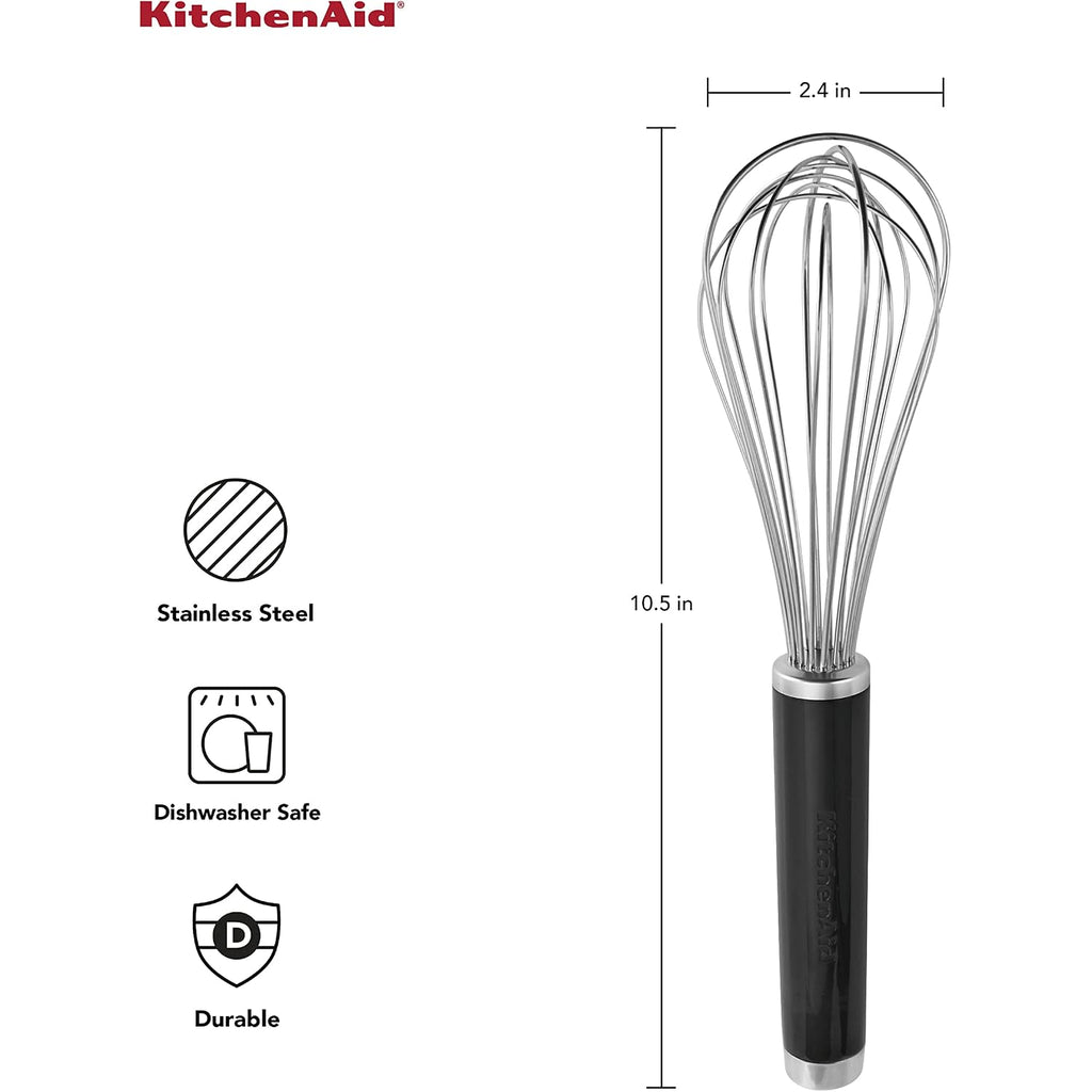 Kitchenaid Classic Utility Whisk, 10.5 Inch, Black