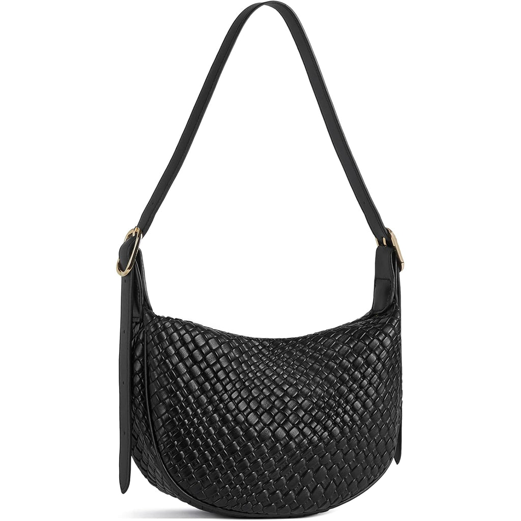 BOSTANTEN Purses for Women Crescent Crossbody Bag Vegan Leather Shoulder Hobo Handbag Adjustable Strap