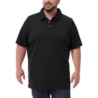Men'S Big And Tall Polo Shirts Upf 50+ Casual Work Quick Dry Short Sleeve Collared Golf Shirt（Xl-8Xl）