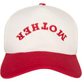 KATYDID Upside-Down Embroidered Trucker Hat for Women & Men – Vintage Two-Tone Snapback Baseball Cap – Trendy, Western Style Red/Tan