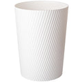 Small Trash Can Wastebasket Garbage Can Container Bins For Bathrooms, Laundry Room, Kitchens, Offices, Kids Rooms, Dorms (White)
