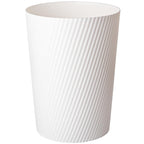 Small Trash Can Wastebasket Garbage Can Container Bins For Bathrooms, Laundry Room, Kitchens, Offices, Kids Rooms, Dorms (White)