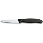 Victorinox 3.25 Inch Swiss Classic Paring Knife with Straight Edge, Spear Point, Black