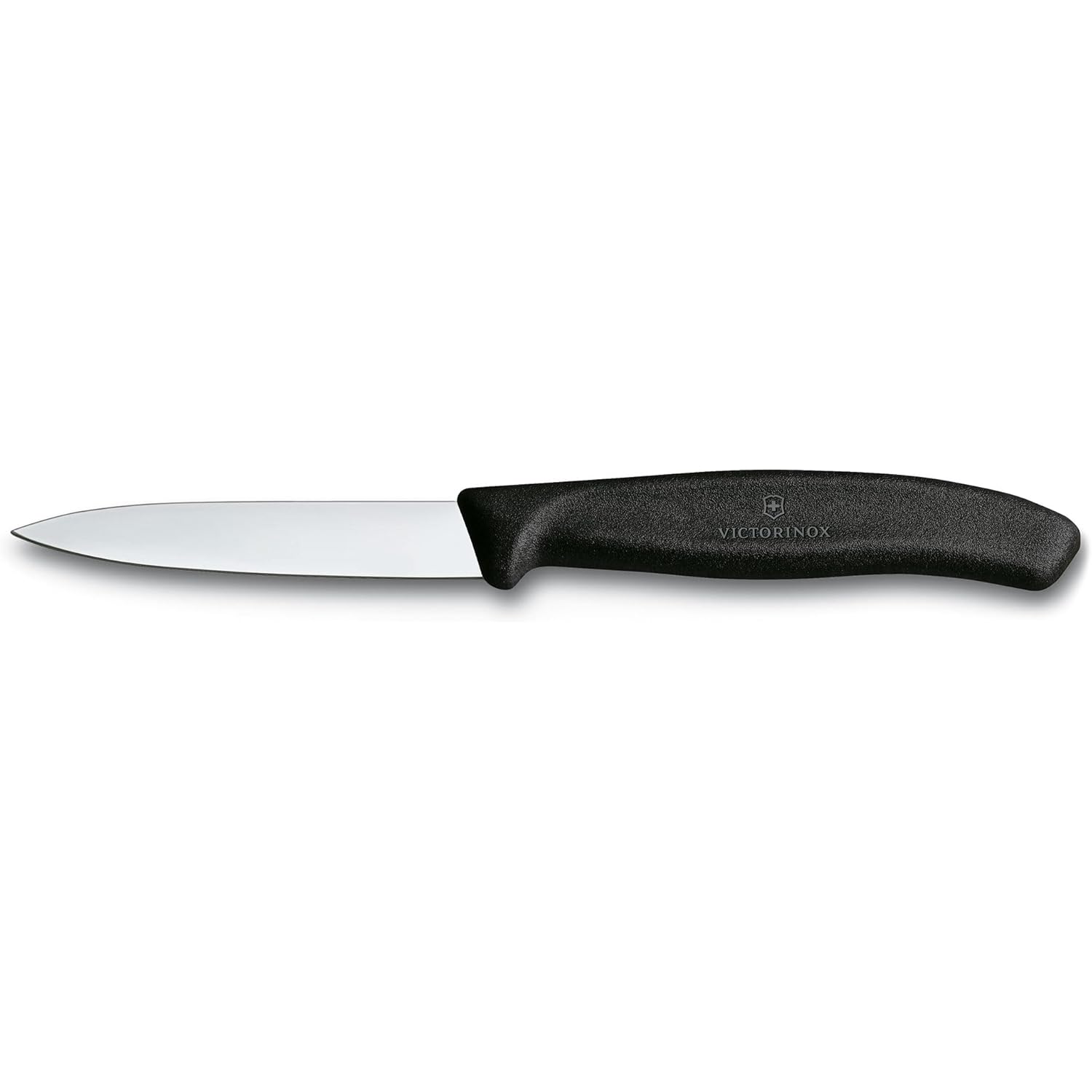 Victorinox 3.25 Inch Swiss Classic Paring Knife with Straight Edge, Spear Point, Black