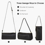 Donnain Premium Full Grained Leather Crossbody Purses For Women, Barrel Bag And Hobo Bags For Women With Adjustable Strap