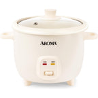 Aroma Corecoat Pot-Style Rice Cooker With One-Touch Control And Non-Stick Ceramic Coating (6 Cups Cooked, 3 Cups Uncooked)