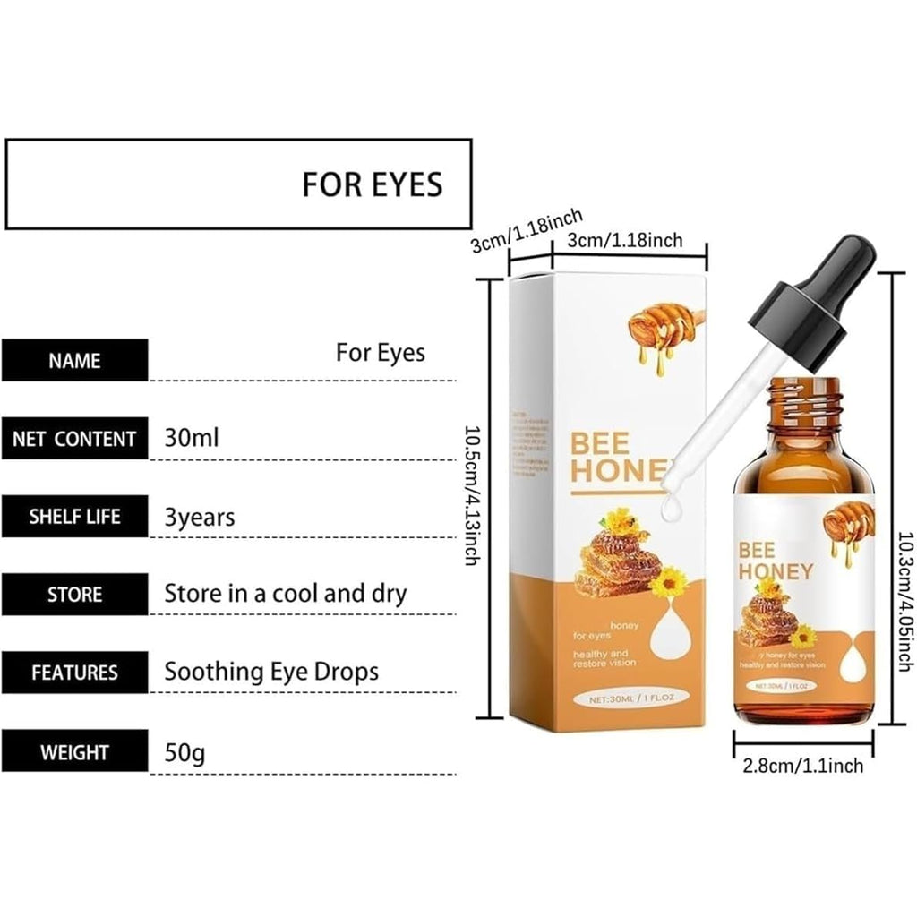 Honey Eye Care, Natural Hydration & Nourishing Formula With Bee Honey (2Pcs)