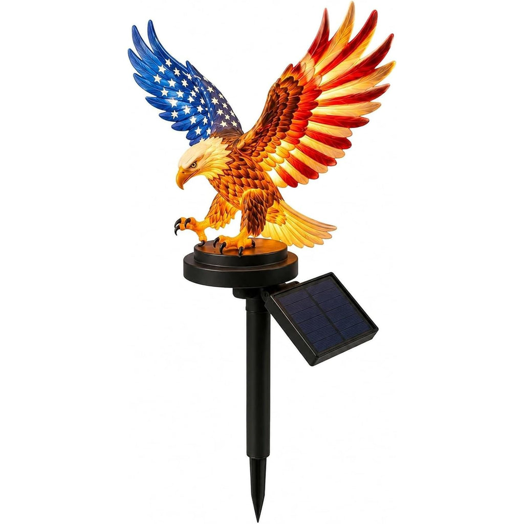 Solar Eagle Garden Light, 250Th Anniversary America Eagle Garden Stake For 4Th Of July Decorations Outdoor, Patriotic Solar Eagle Garden Stake For Independence Day, Memorial Day Yard Lawn Decor