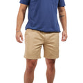 Chubbies Chino Shorts Men 7 Inch - Mens Shorts Casual With Elastic Waistband, Side And Back Pockets, Stretch Cotton Blend