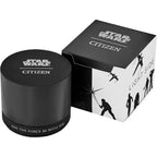 Citizen Eco-Drive Star Wars Men'S Watch, Stainless Steel With Orange Leather Strap, Rebel Pilot, Silver-Tone, 44Mm (Model: Ca4478-56L)