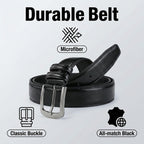 Mens Belts Big And Tall 36"-70" Men Leather Belt Casual Work Dress Belt,Black & Brown Colors