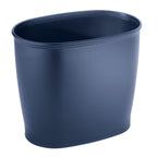 Idesign Slim Plastic Bathroom Trash Can, Navy Blue | Small, For Bedroom, Office, Desk, Dorm