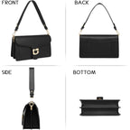 Crossbody Bags For Women Trendy - Small Cross Body Purse Shoulder Bag Leather Handbags Evening Clutch With 2 Straps | 2 Detachable Straps