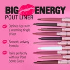 Revolution Beauty London, Pout Bomb Plumping Lip Liner, Long-Lasting Lip Shaper with Hyaluronic Acid & Vitamin E, Vegan & Cruelty-Free, Espresso Cool Nude & Brown