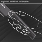 Knife Set, Brewin Kitchen Knife Set, Knives Set for Kitchen, Universal Knife Block, Utility Knife Block Set, New Home Essentials, Apartment Essentials, Dishwasher Safe