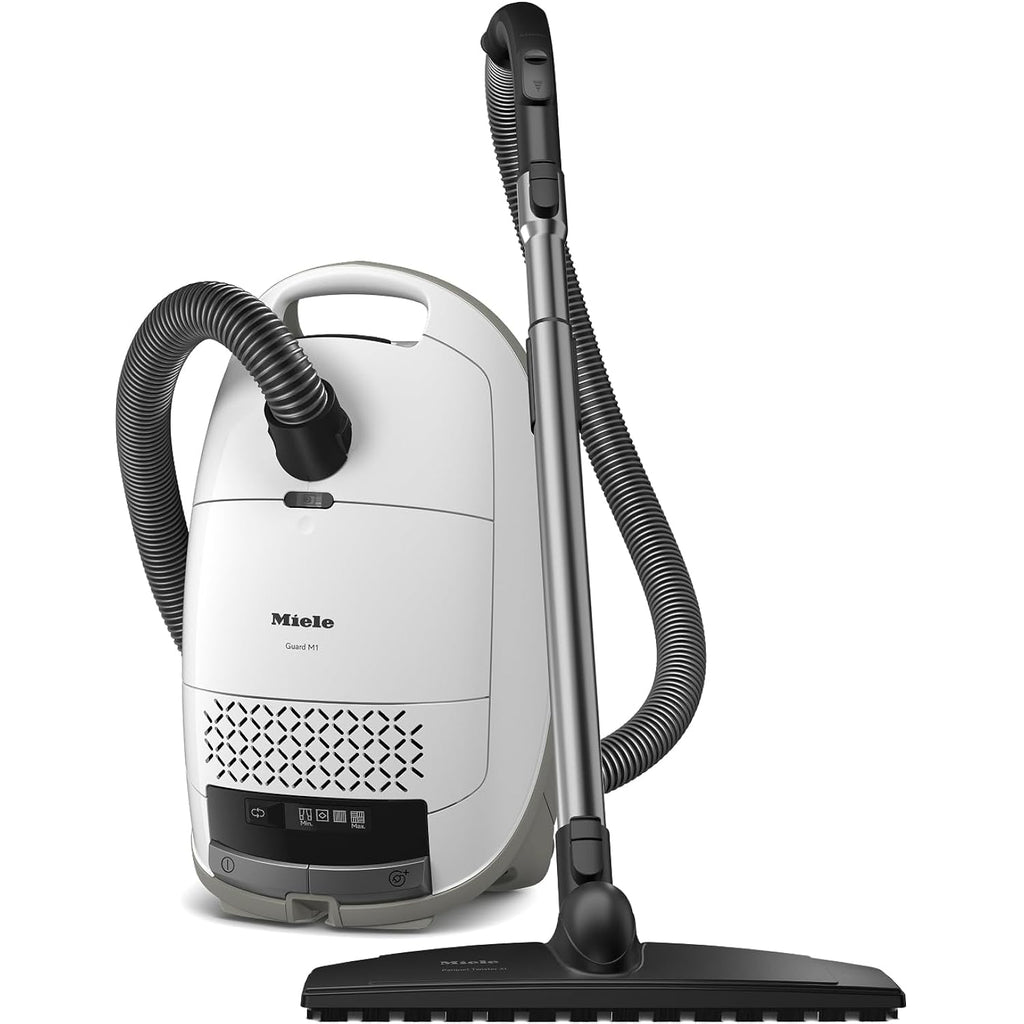 New Miele Guard M1 Parquet Xl Hard Floor Bagged Canister Vacuum Cleaner With High Suction Power, Designed For Special Care Of Hard Floors And Low-Pile Carpet, In Brilliant White