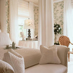 Elegant Designs Lt3097-Wht Stacked Ball Lamp With Couture Linen Flower Shade, Aged Bronze