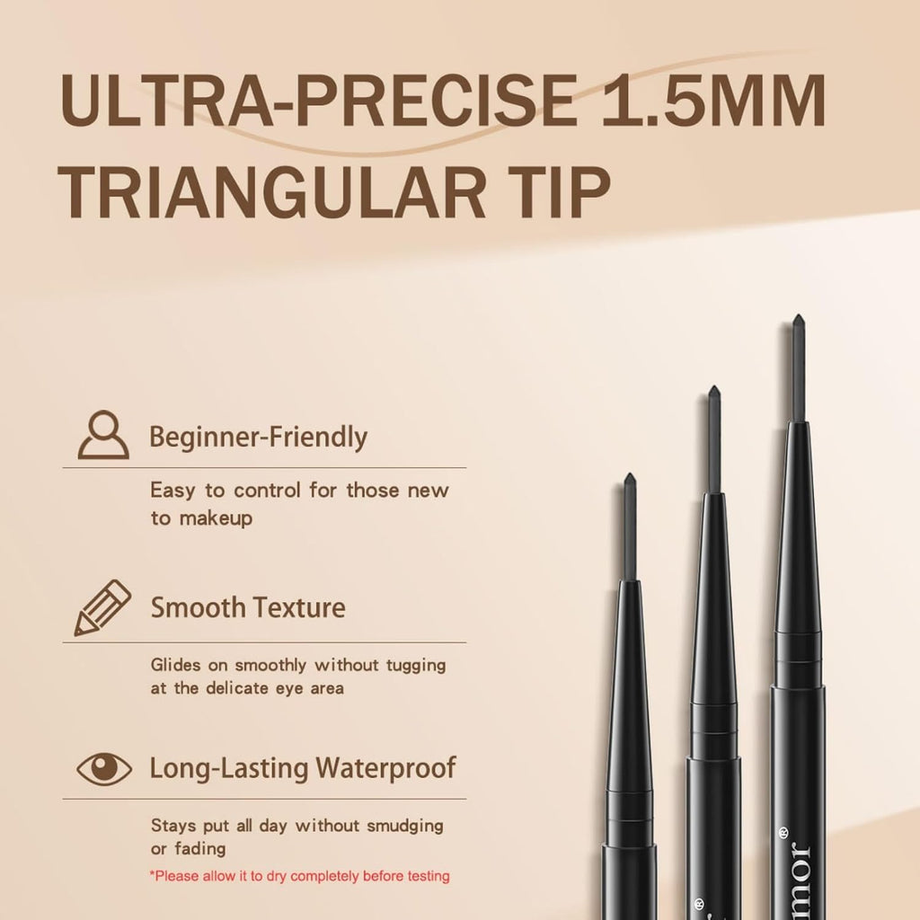 New 12 Pcs Black Eyeliner Pencil Gel Eyeliner Pencil With Waterproof And Retractable Eye Liner For Bold And Defined Eye Liner（Black）