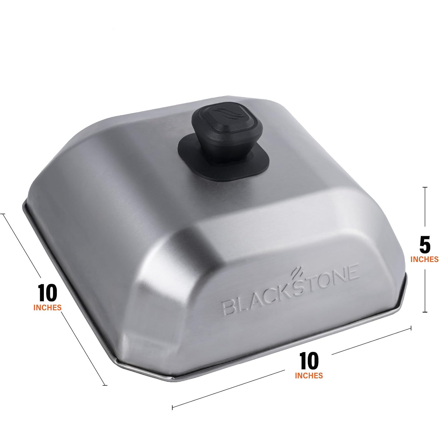 Blackstone 5555 Basting Cover, Medium, Square | Heat-Resistant Handle, Dishwasher Safe