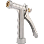 Garden Hose Nozzle, Water Hose Sprayer Nozzle With Threaded Front | Full Size Zinc Metal Pistol Grip High Pressure Nozzle, Adjustable Spray Water Flow For Watering, Washing, Cleaning (1 Pack)