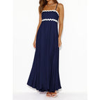 Prettygarden Womens Spaghetti Strap Maxi Dresses 2026 Summer Casual Sleeveless Smocked Boho A Line Long Flowy Beach Sundress