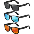 Masdun 3 Pack Polarized Retro Sunglasses For Women Men, Classic Retro Sun Glasses, For Driving Travel Outdoor
