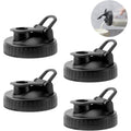 FyndraX Pour Spout Lids for Ball Wide Mouth Mason Jars, Airtight Canning Jar Flip Cap Top Lid for Drinking, Salad, Dressing Pouring, Leak-Proof, Pack of 4