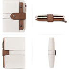 CLUCI Wallet for Women Leather Slim Womens Wallet Bifold Multi Card Holder Organizer Designer with Removable ID Window