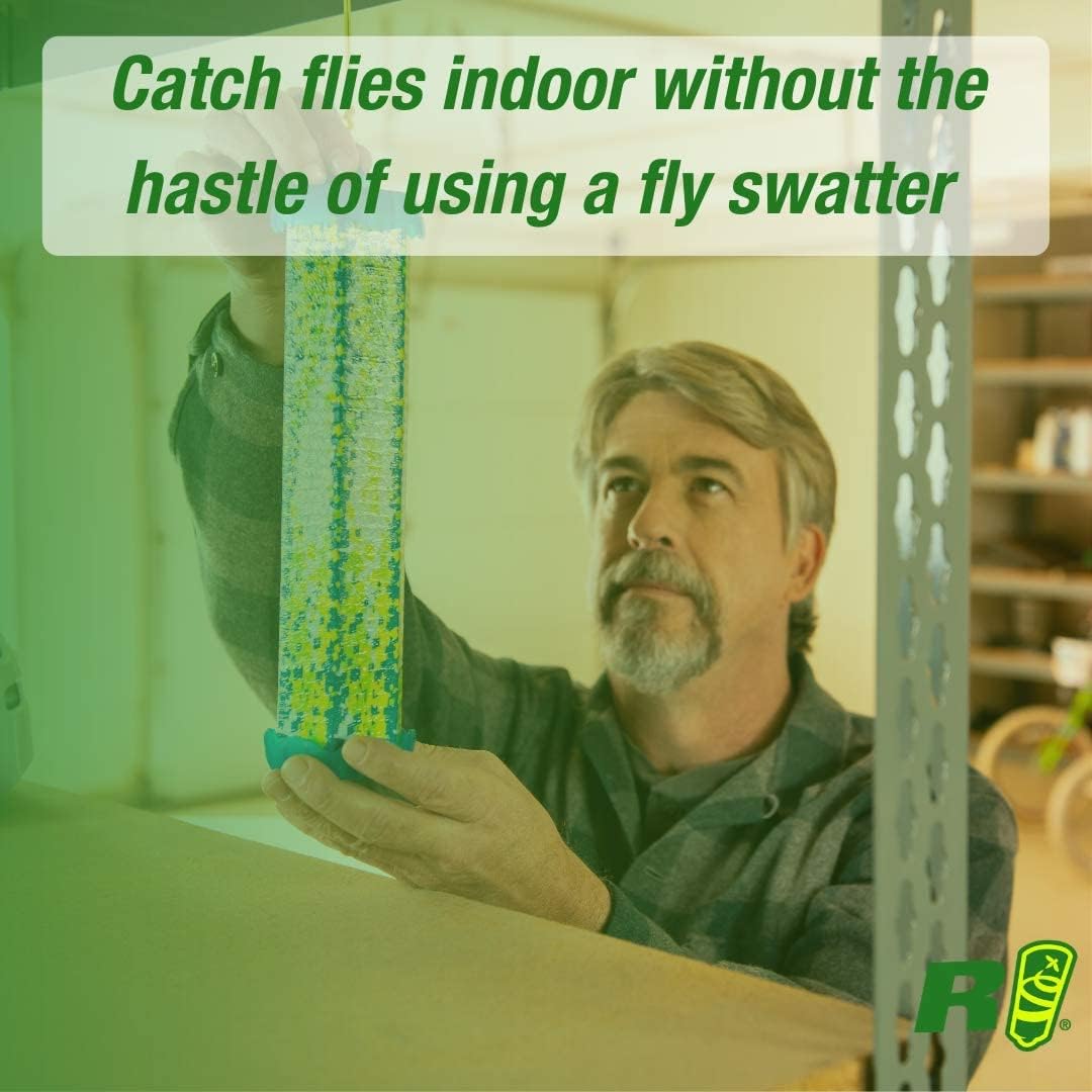 Rescue! Non-Toxic Trapstik For Flies – Indoor Hanging Fly Trap - 4 Pack