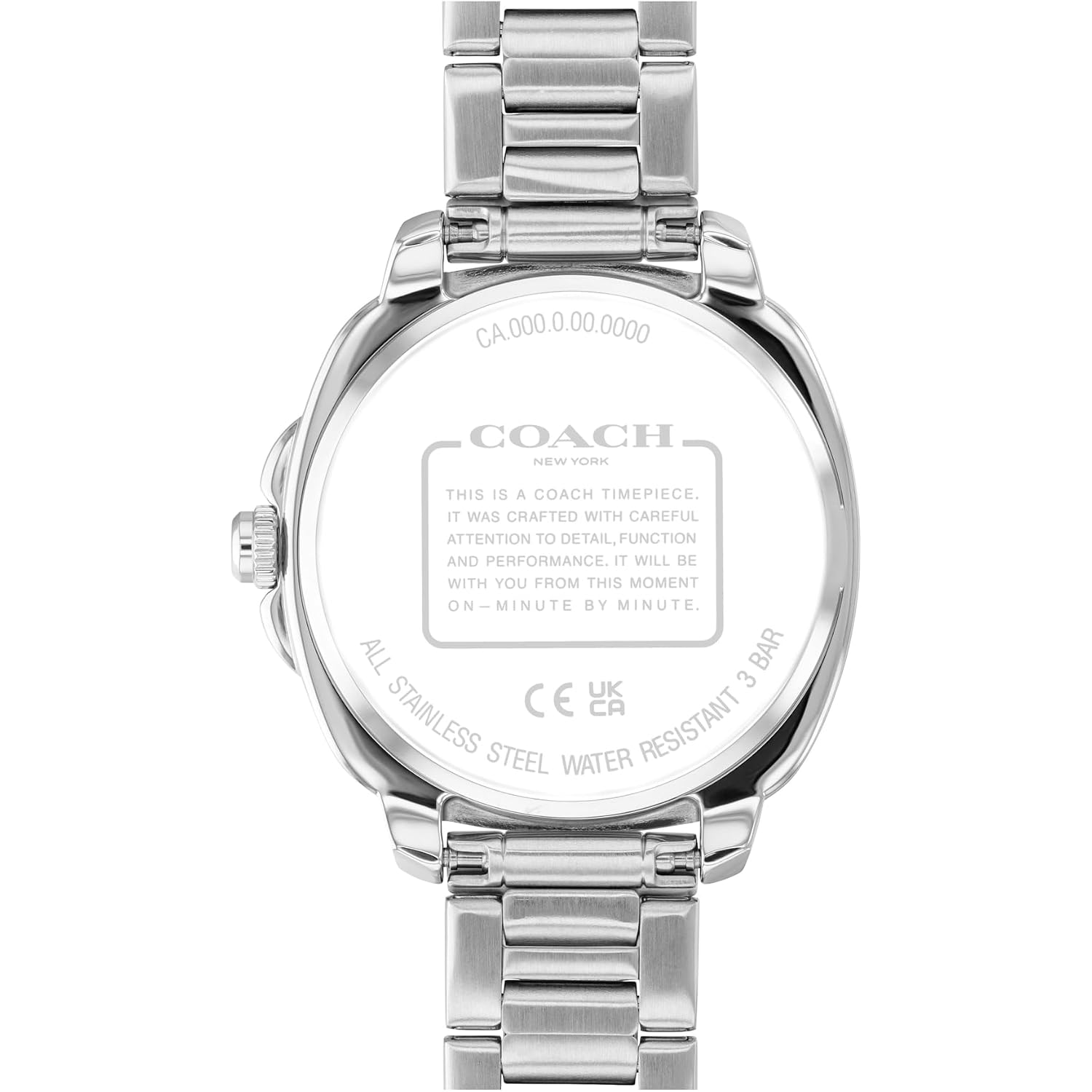 Coach Kitt Women'S 3H Quartz Watch – 34 Mm Stainless Steel Case – Link Bracelet – Stylish Fashion Accessory, Gift For Her