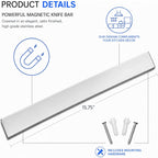Modern Innovations 16 Inch Stainless Steel Magnetic Knife Bar with Multi-Purpose Functionality as a Knife Holder, Knife Strip, Magnetic Tool Organizer, Art Supply Organizer & Home Organizer
