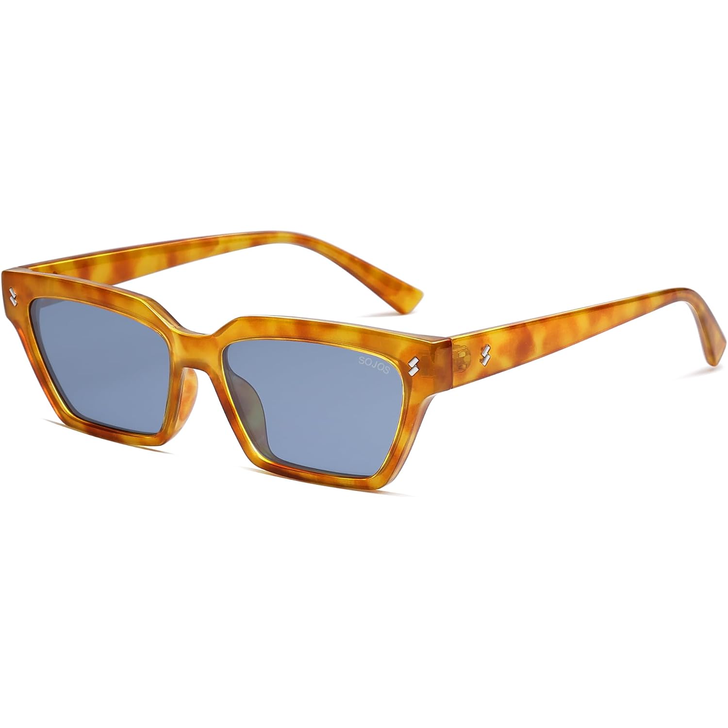 Sojos Trendy Polarized Sunglasses Womens Men Retro Vintage 90S Cute Cat Eye Narrow Sun Glasses Sj2381