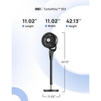 Dreo Fan For Bedroom, 2026 Upgraded, 90Ft Airflow, 20Db Quiet Fan, 90° Oscillating Standing Fan For Whole Room, Dc Motor, 8+H Speeds, 3 Modes, 38-42'' Adjustable Height, 8H Timer, 105° Manual Vertical