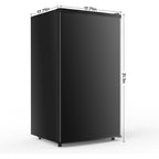NEWBULIG Mini Fridge with Freezer 3.2 Cu.Ft Small Refrigerator for Office, Dorm, Small Fridge with Adjustable Thermostat, Energy Saving, Singel Door, Black