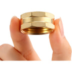 2 Pack Garden Hose End Caps With Washers, Brass Spigot Cap, 3/4" Female End Cap | Brass Spigot Cap, 3/4" Female End Cap