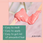 GIRLEARLE Hard Wax Beads, 1lb Wax Beans for Hair Removal Sensitive Skin with Rose Formula, Perfect for Full Body, Facial, Brazilian Bikini, and Legs at Home Wax Refill for Women Men (pink)