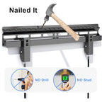Suptek Studless Tv Wall Mount For Most 23-60 Inch Tvs Up To 99 Lbs, Low Profile No Drill Tv Mount, Drywall Bracket With Max Vesa 400X400Mm, No Stud, No Drill, Easy Install, Mf8