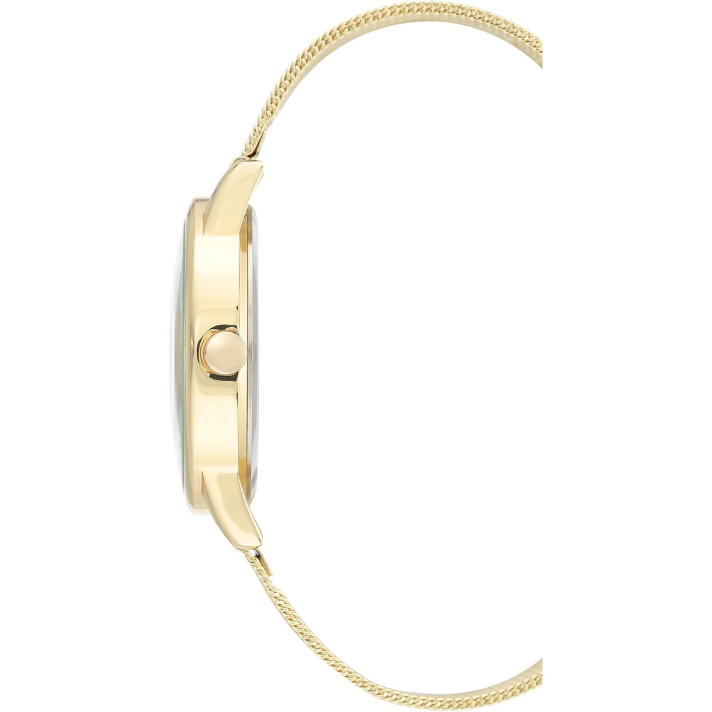 Nine West Women'S Floral Dial Mesh Bracelet Watch