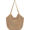 Bycobecy Crochet Tote Bag For Women Soft Summer Purse Beach Tote Bag Cute Handbag For Vacation, Work & Pool