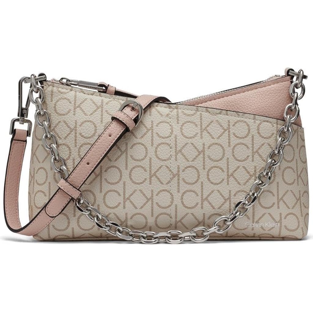 Calvin Klein Women's Zoe Top Zip Chain Crossbody