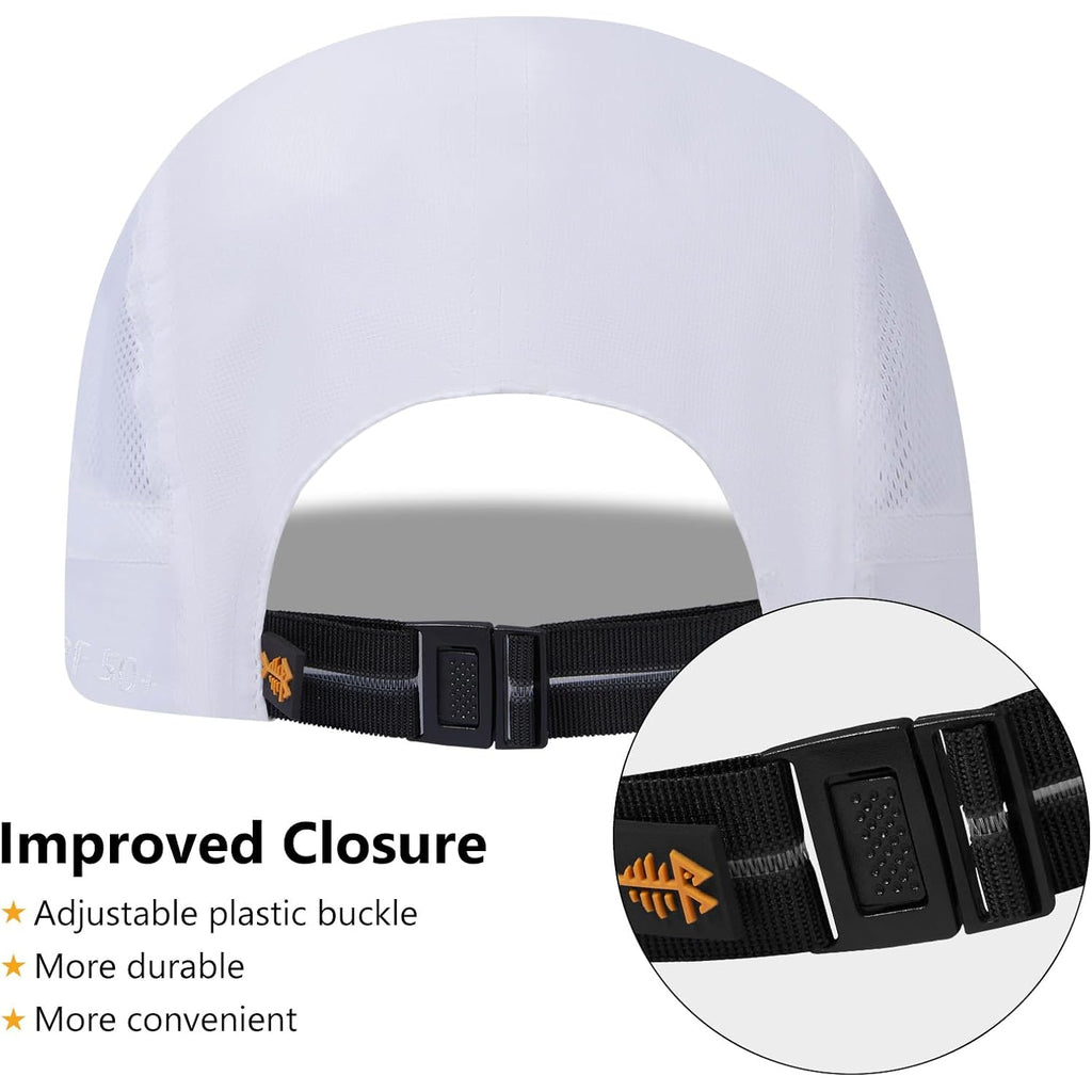 Bassdash Folding Fishing Baseball Cap Upf 50+ Water Resistant Outdoor Portable Brim Hats For Women Men Hiking Adjustable
