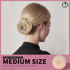 Teenitor 4 Pcs Hair Donut Hair Bun Maker(Extra-Large, Large, Medium, Small) With Hair Pins 20 Pcs, Blonde