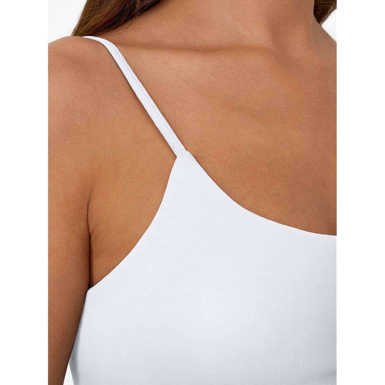 Trendy Queen Womens Summer Double Lined Adjustable Spaghetti Strap Tank Top