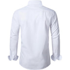 Beilu Stretch Mens Slim Fit Dress Shirts Formal Long Sleeve Button Down Shirts