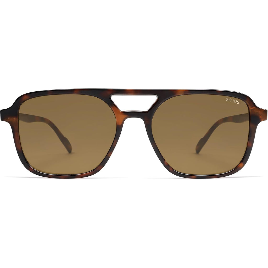 Sojos Retro Aviator Sunglasses For Women Men,Trendy Rectangle Womens Mens Shades Sun Glasses Sj2202